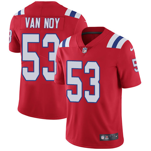 Nike Patriots #53 Kyle Van Noy Red Alternate Men's Stitched NFL Vapor Untouchable Limited Jersey - Click Image to Close